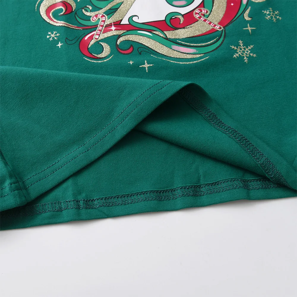 DXTON Vestido recto de algodón con estampado unicornio para niña - imagen 2