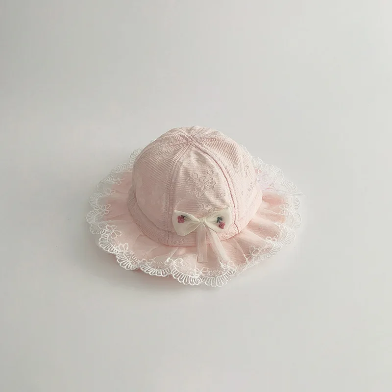 Sombrero de verano con volantes y lazo para bebé niña - imagen 4