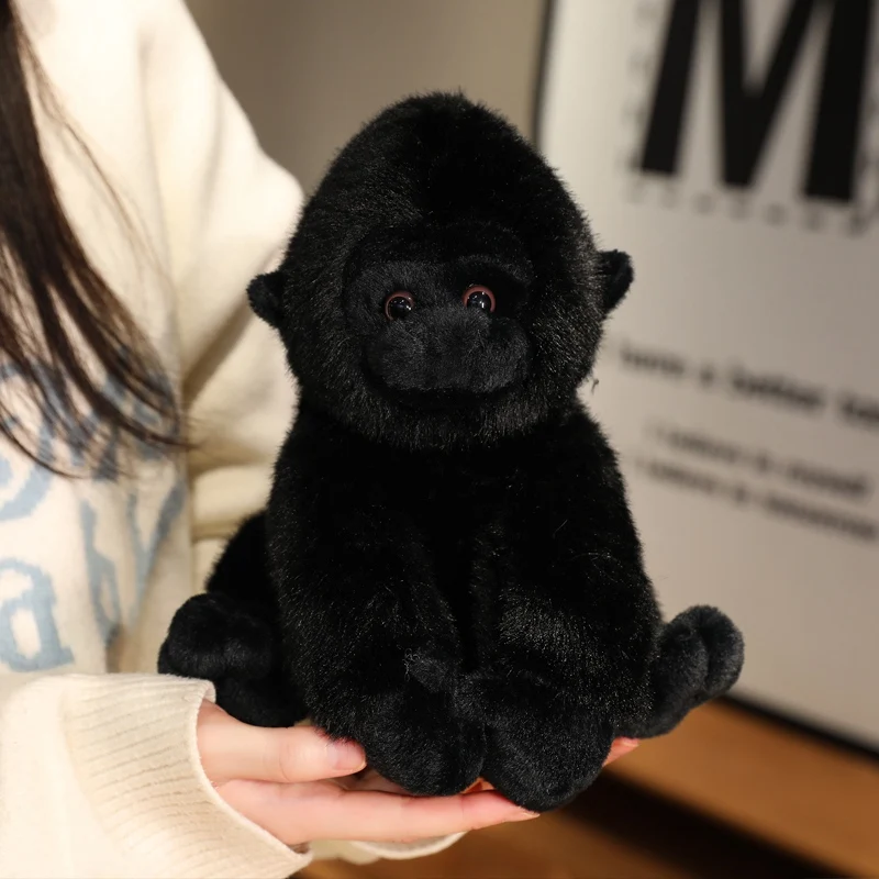 Peluche mono peludo negro para regalar a niños y niñas - imagen 2