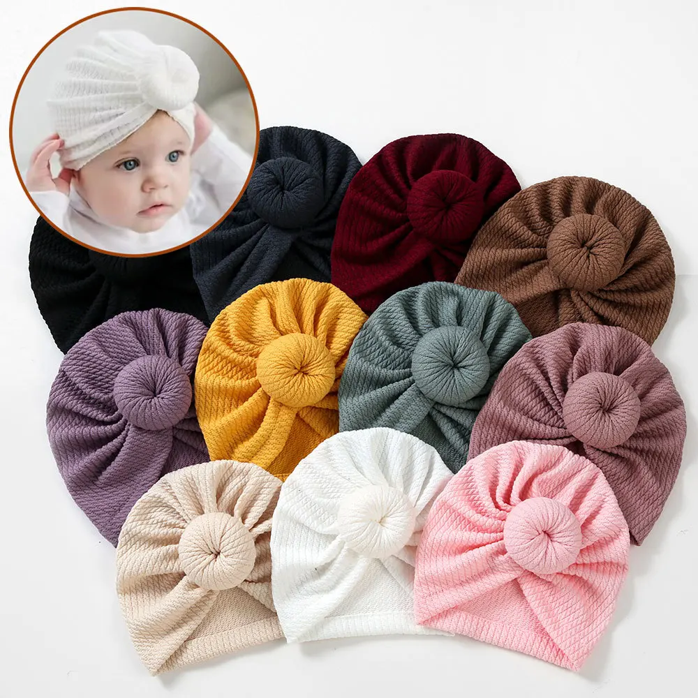 Turbante de algodón suave para bebé recién nacido - imagen 2