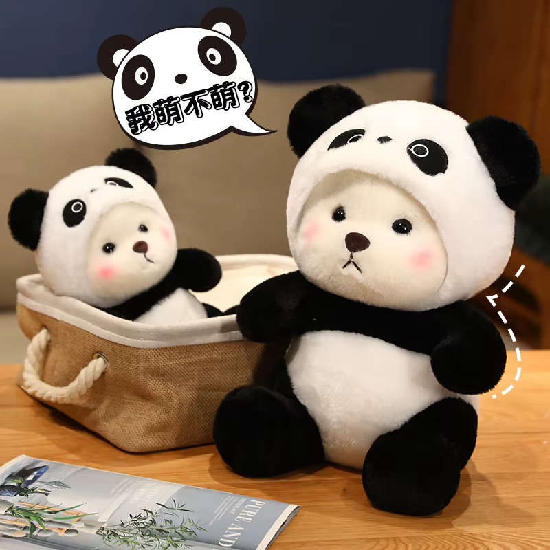 Peluche con capucha, estilo cosplay