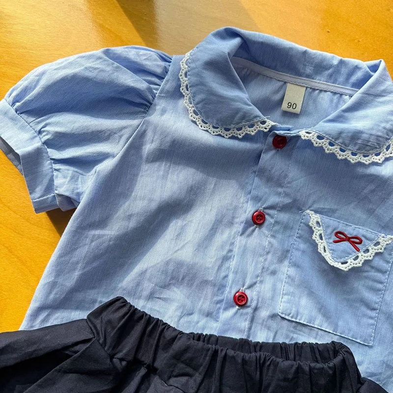 MILANCEL conjunto de verano para niña con camisa fina y pantalón corto - imagen 5