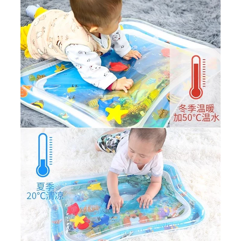 Estera de agua inflable – Juguete educativo tiempo barriguita bebés - imagen 5