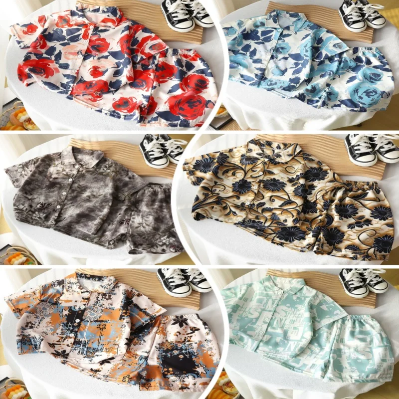 Conjunto de verano para niño con camiseta holgada y pantalón corto - imagen 5