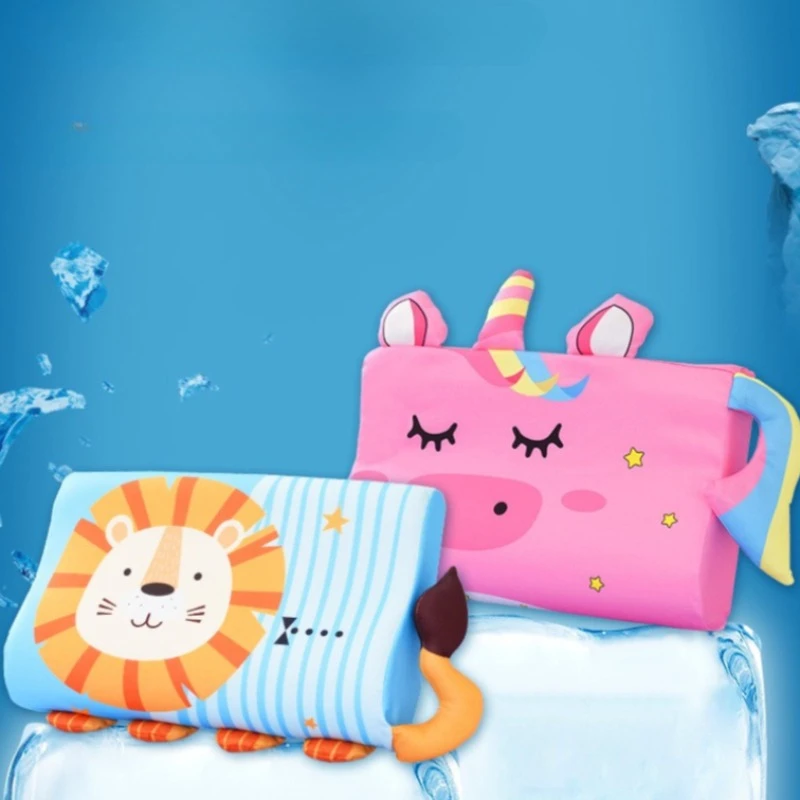 Almohada viscoelástica infantil con funda suave de dibujos animados - imagen 3