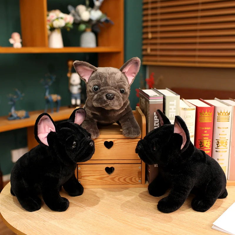Peluche de bulldog realista suave para niños - imagen 5