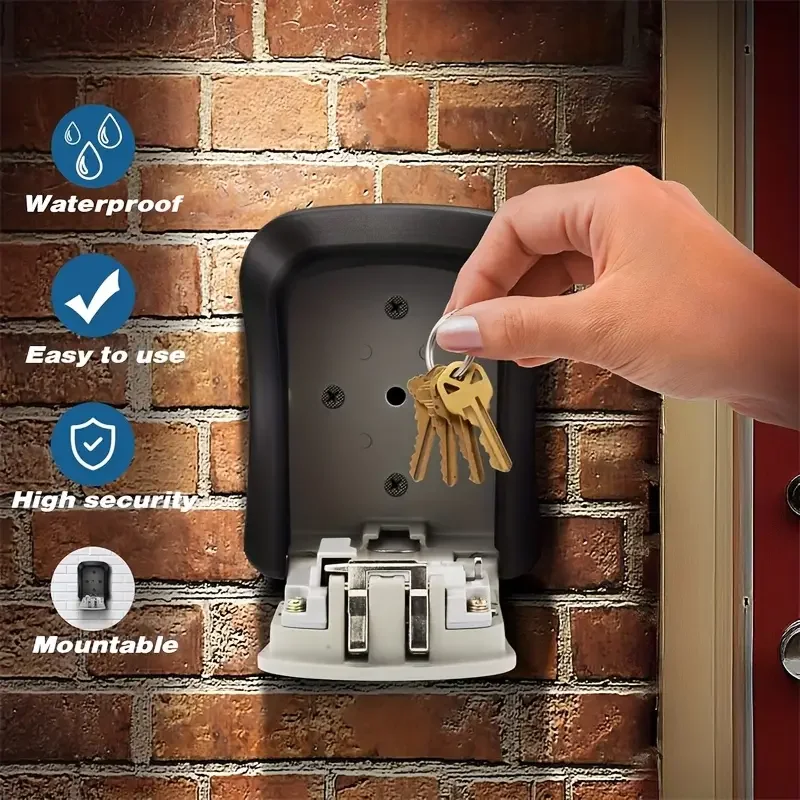 Caja de llaves de combinación de pared segura sin batería - imagen 2