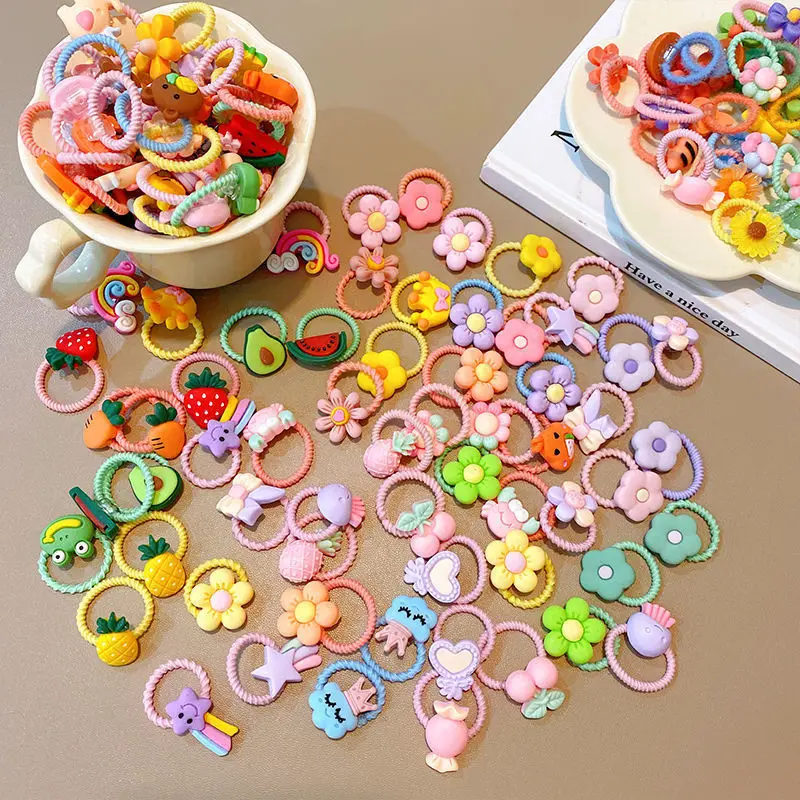 Bandas elásticas coloridas para el cabello de niñas