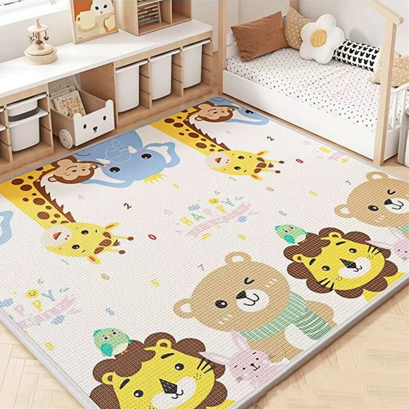Vista frontal de la alfombra de juegos EPE para bebés