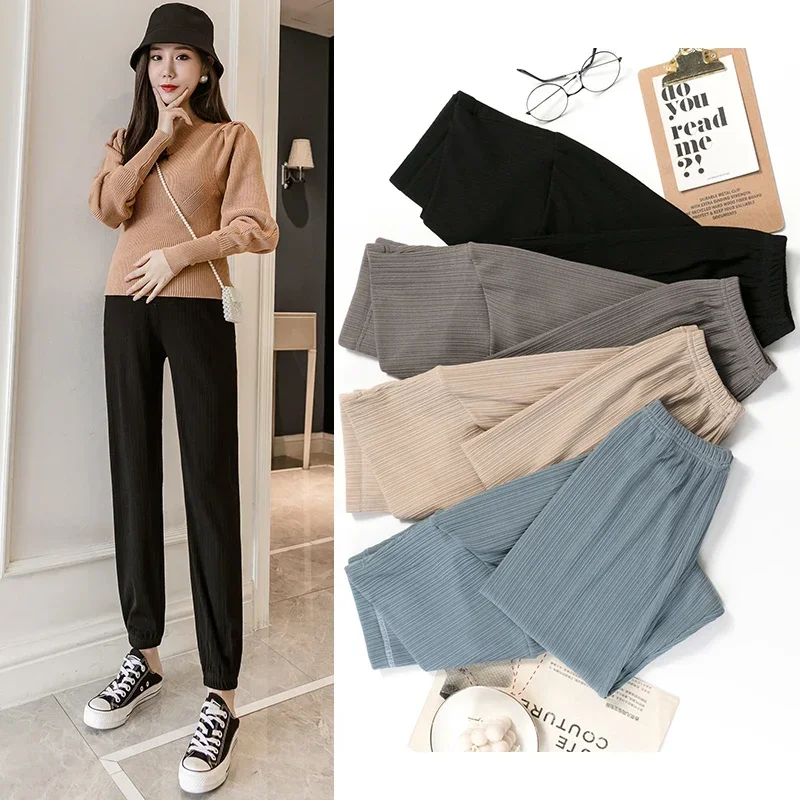 Pantalones maternidad algodón fino para embarazo primavera y otoño - imagen 5