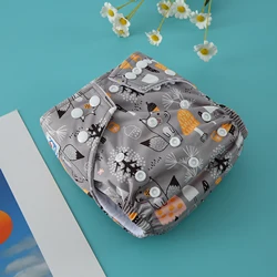 Pañal reutilizable de tela lavable e impermeable para bebé