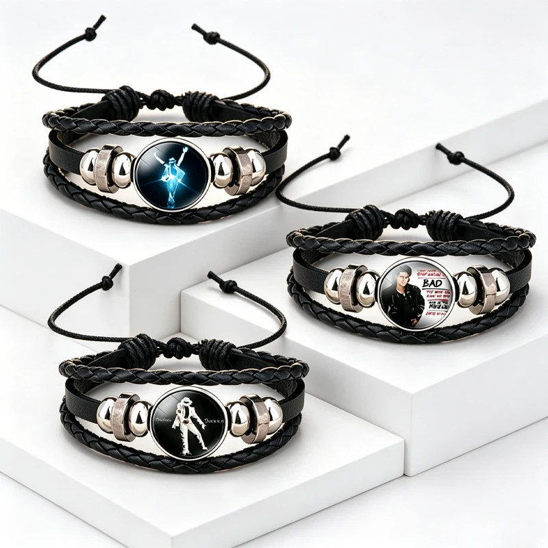 Pulsera Michael Jackson para fans – diseño de cadena, joyería