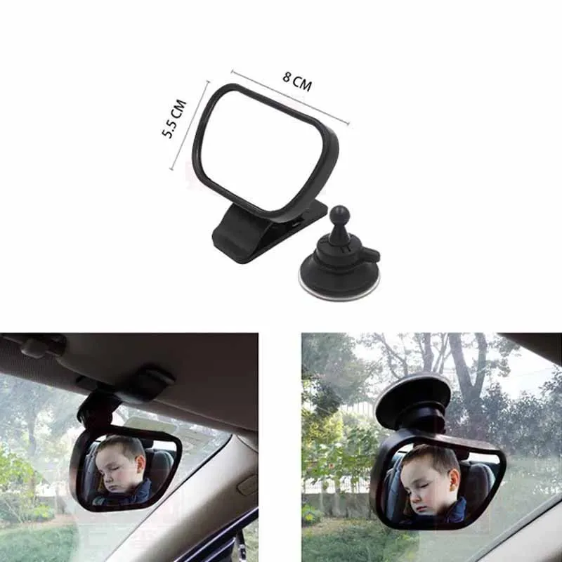 Espejo para bebé en el coche con clip de succión ajustable - 2 en 1 - imagen 2