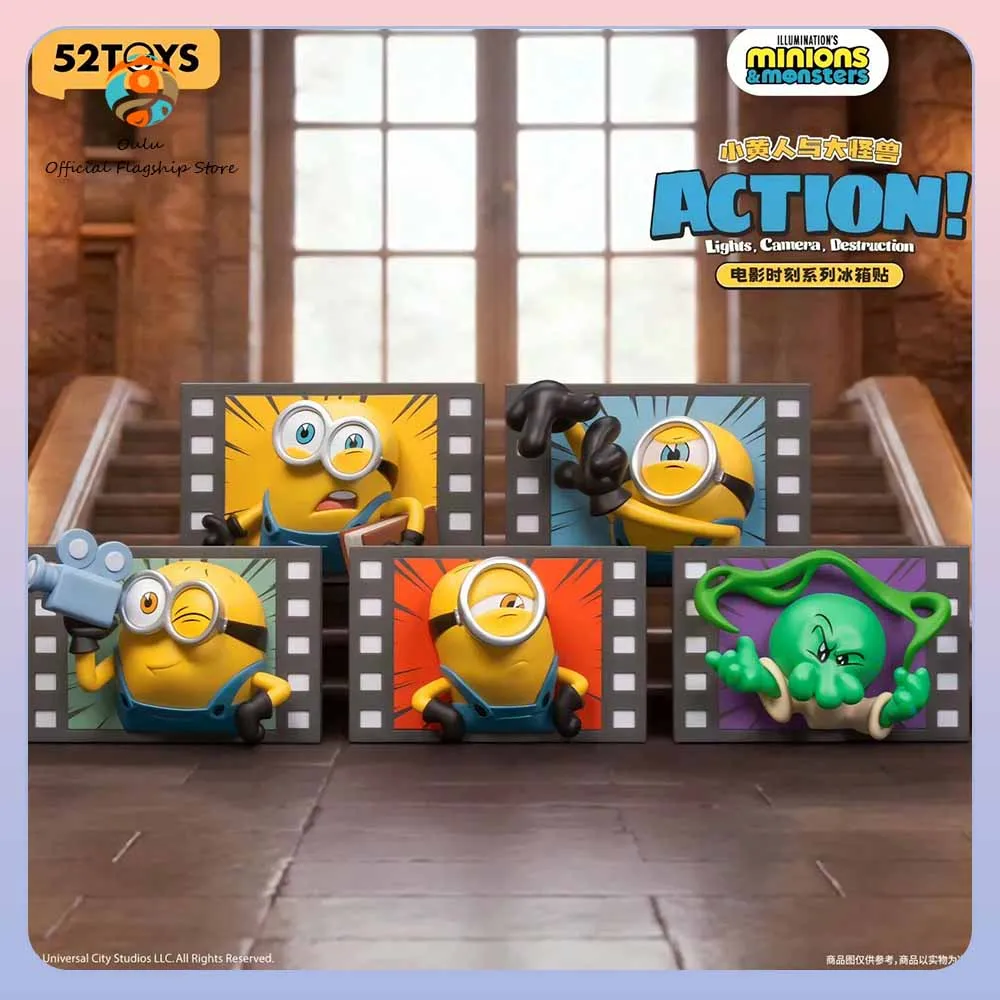 Juguete Minions caja sorpresa de monstruos con imán y figuras