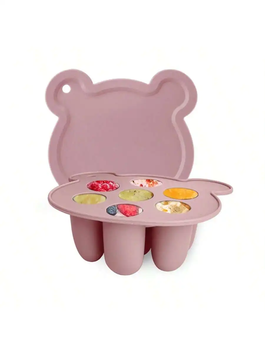 Bandeja de cubitos hielo oso silicona para bebés calidad alimentaria - imagen 2