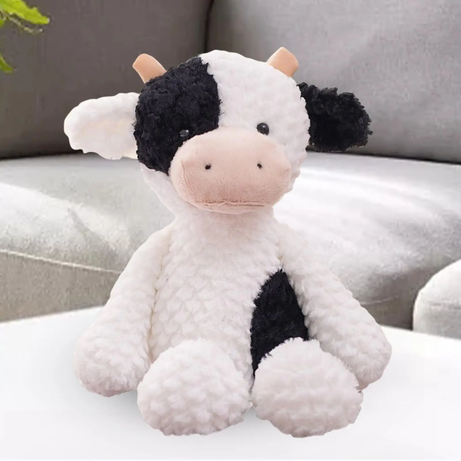 Peluche de vaca patas largas suave para regalo y decoración