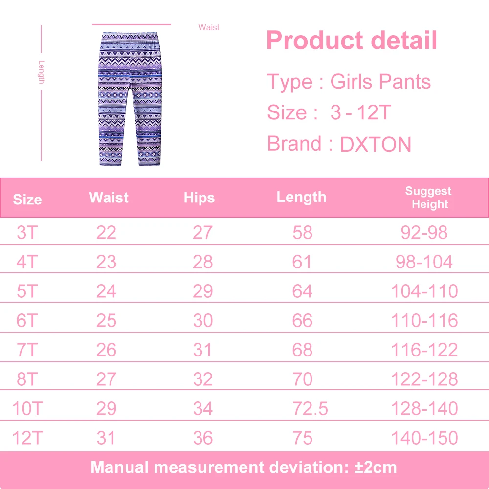 Leggings ajustados retro para niñas con estilo