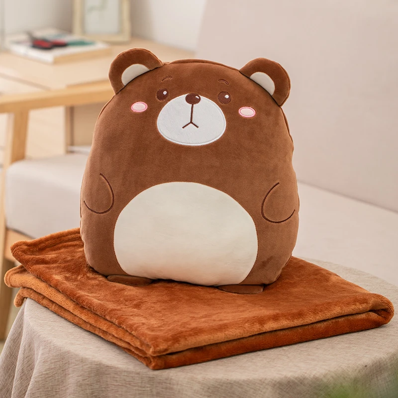 Manta de bebé de franela con peluche suave de animales del bosque - imagen 3