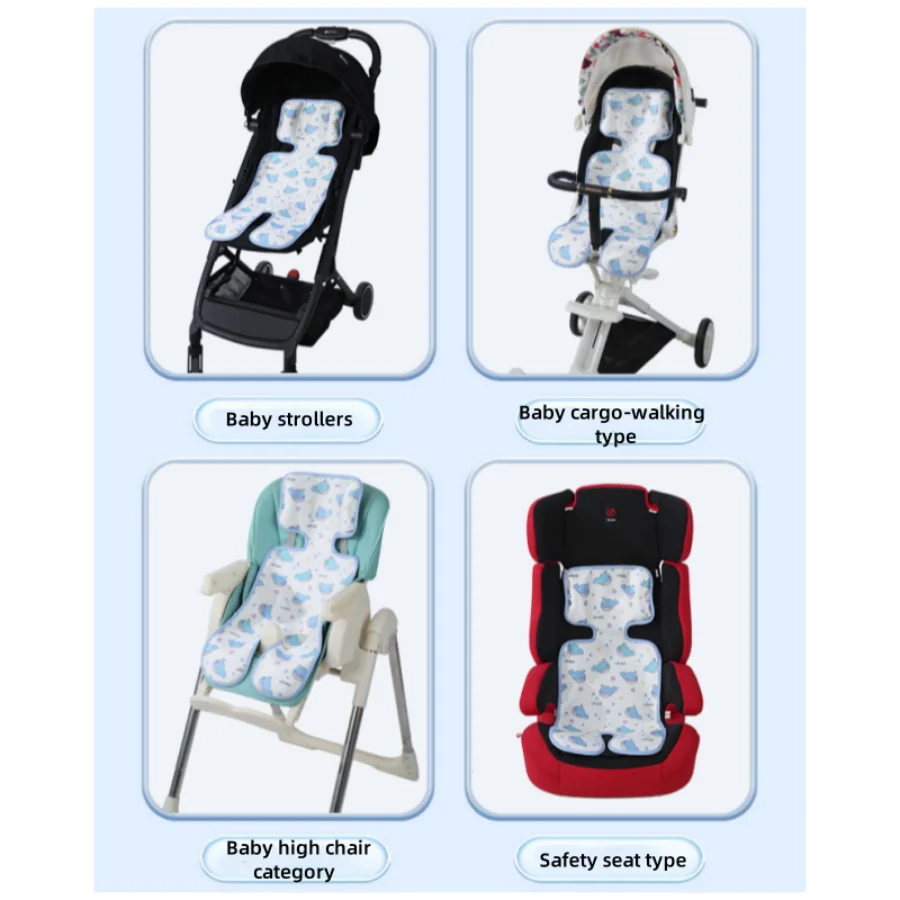 Esterilla transpirable para cochecito de bebé con cojín fresco - imagen 5