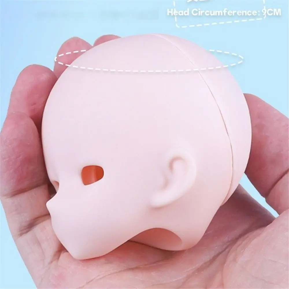 Cabeza BJD anime de PVC abatible, piel blanca sin maquillaje - imagen 3
