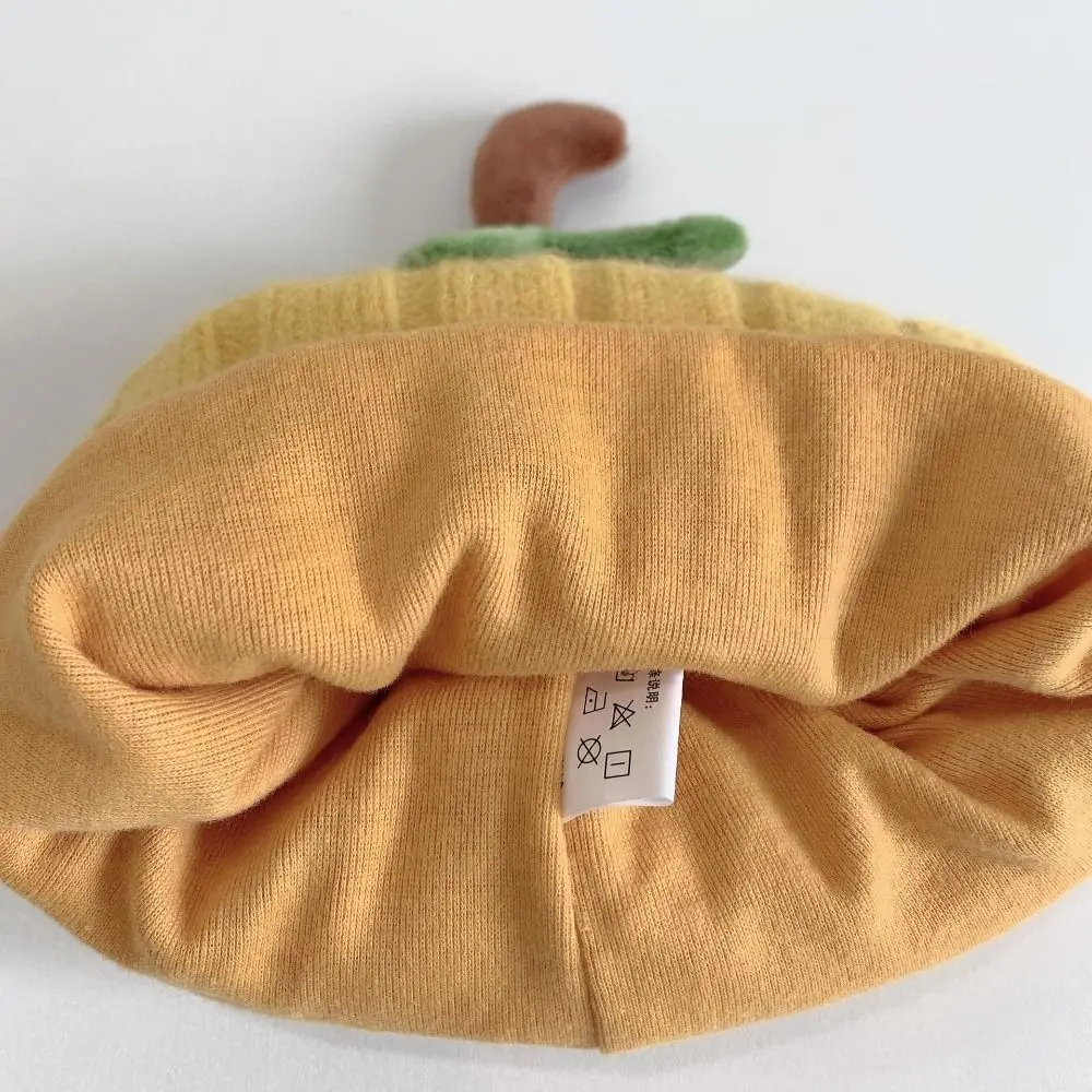 Gorro calabaza Halloween para bebé – Punto suave