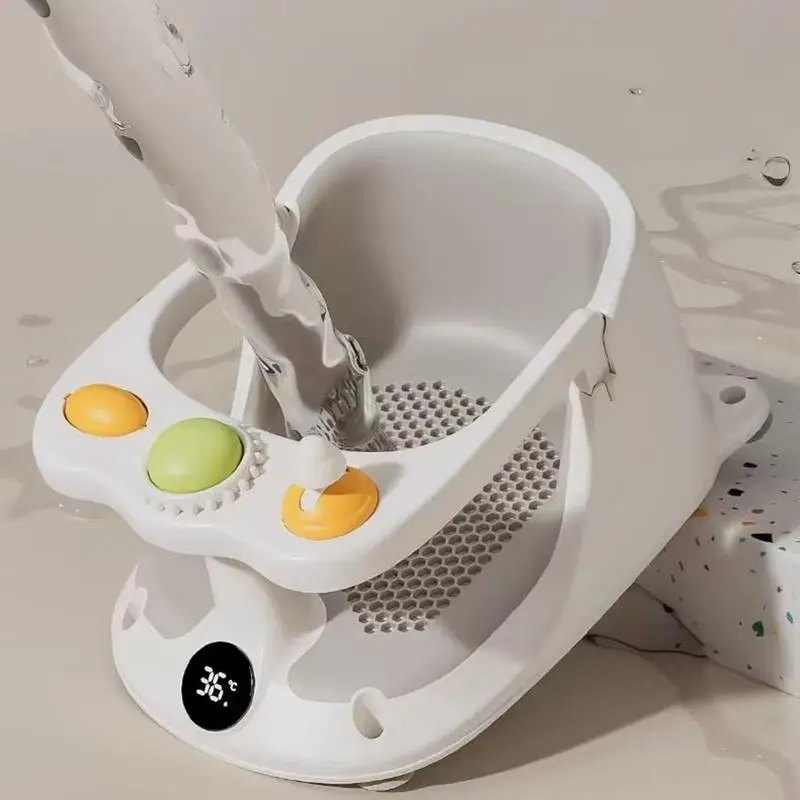 Asiento de bañera para bebé con ventosas antideslizantes