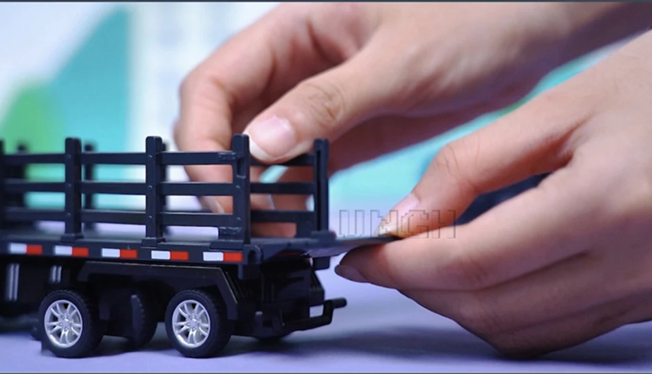 Coche extraíble del camión UNGH en primer plano