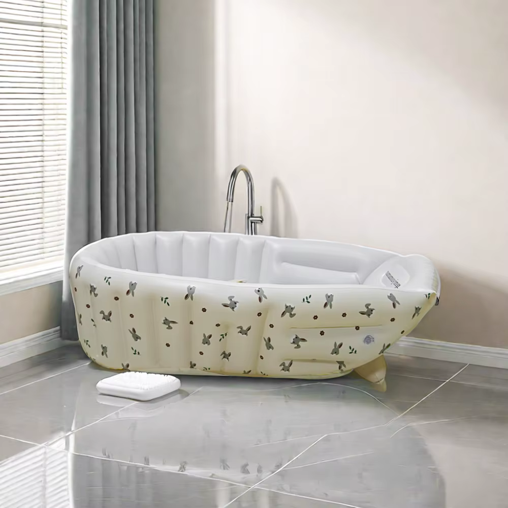 Bañera hinchable para bebés con diseño de animales – Piscina portátil - imagen 5