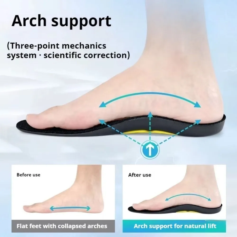 Plantillas ortopédicas con soporte de arco y absorción de impactos