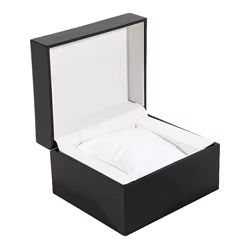 Caja de reloj de madera con cojín para regalo y pulsera