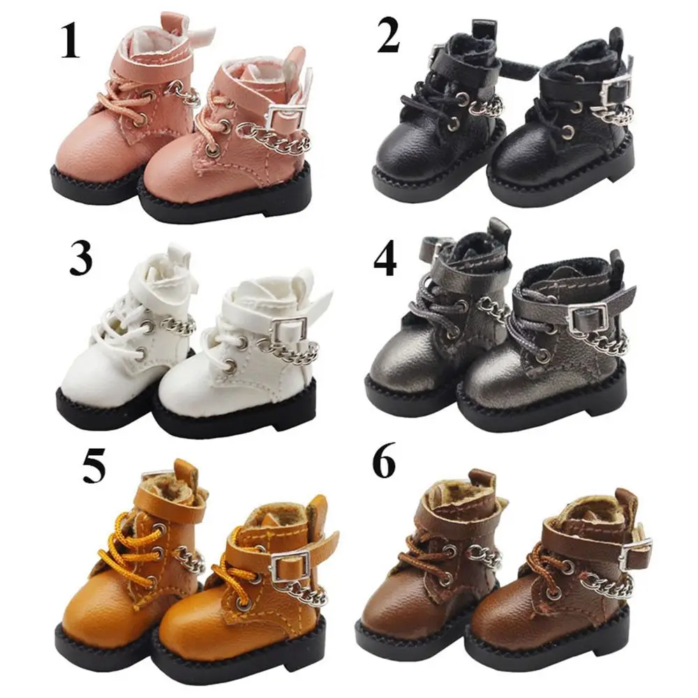 Zapatos de cuero para muñeca BJD - vista frontal