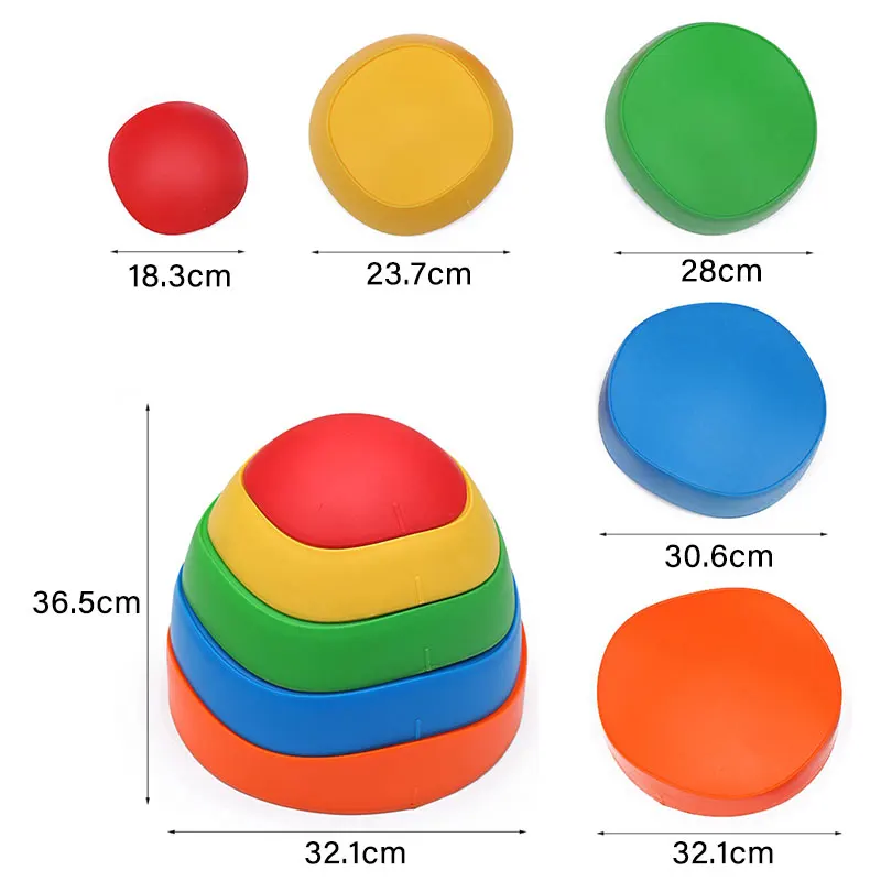 Piedras sensoriales de equilibrio para juego al aire libre infantil - imagen 3
