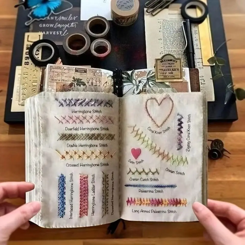 Kit de bordado infantil portátil con fieltro y guía de puntadas - imagen 3