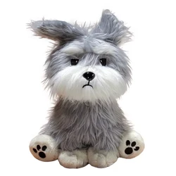 Peluche schnauzer dibujo animado, juguete suave para niños