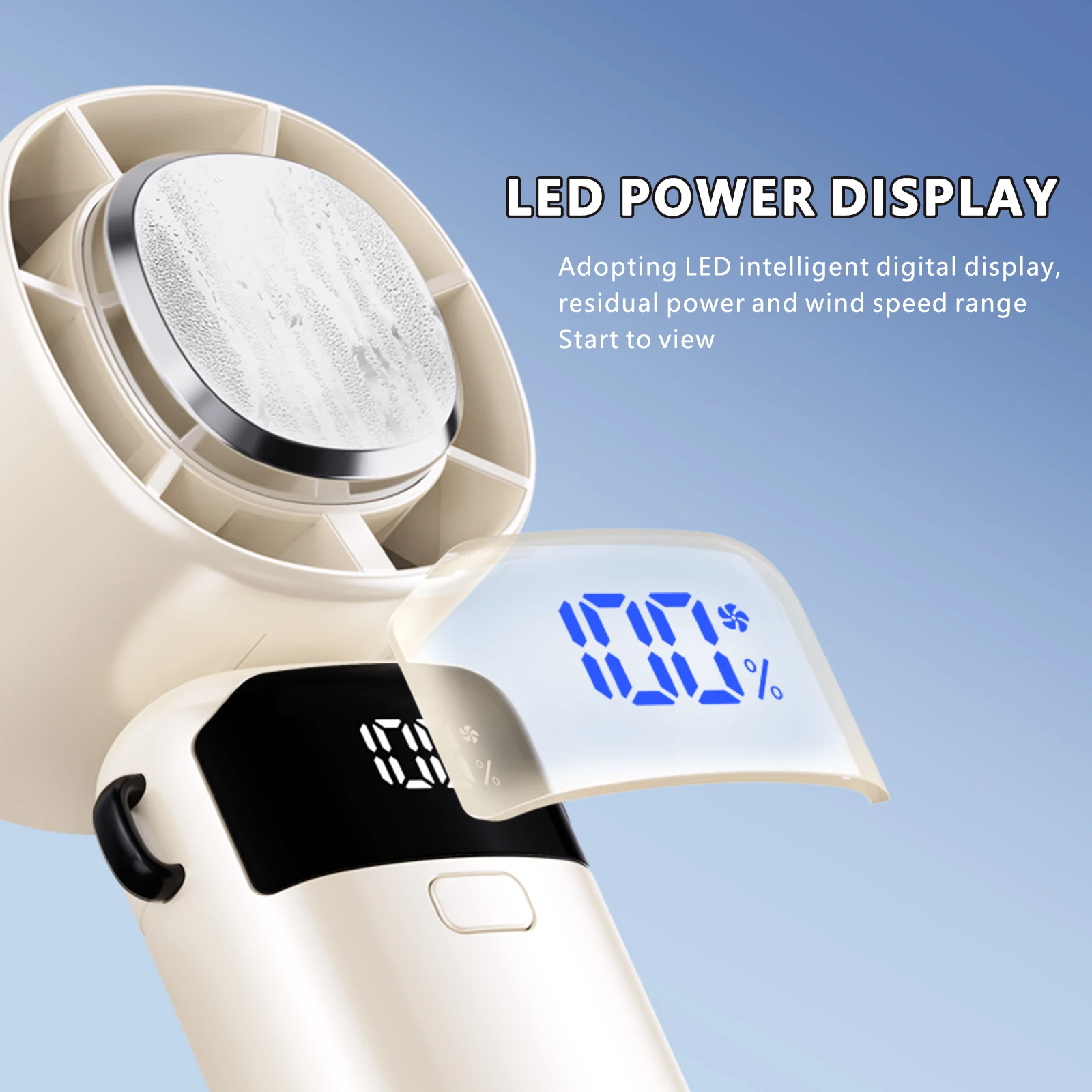 Ventilador recargable y plegable para viajes – Portátil y ligero - imagen 2