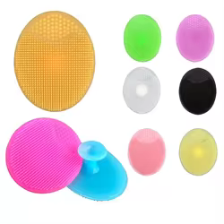 Cepillo de silicona para baño y masaje del bebé recién nacido