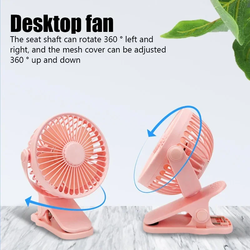 Ventilador de mano USB silencioso para escritorio con aire fresco - imagen 5