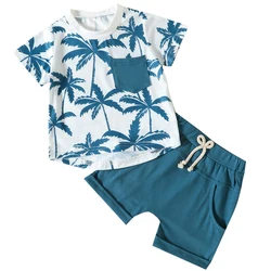 Conjunto de verano para recién nacido: camiseta y pantalón corto