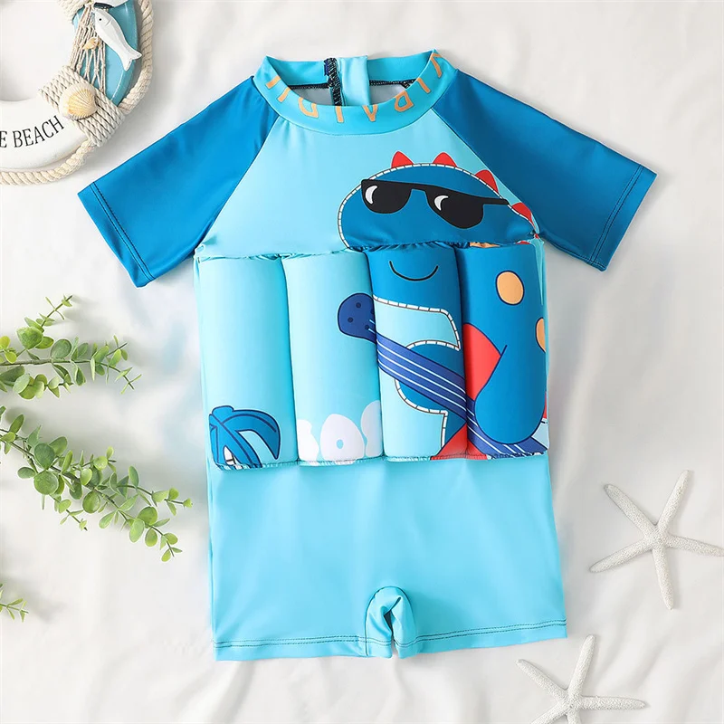 Traje de baño infantil de flotación una pieza contra sarpullidos