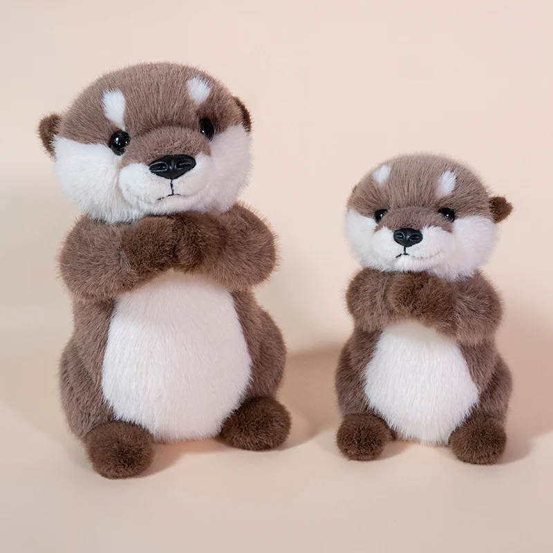 Brazo de nutria de peluche suave con imán para niños