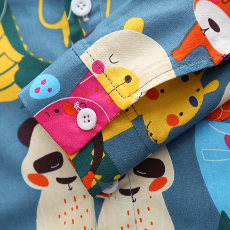 Conjunto infantil primavera-otoño: camisa manga larga y pants de algodón - imagen 2