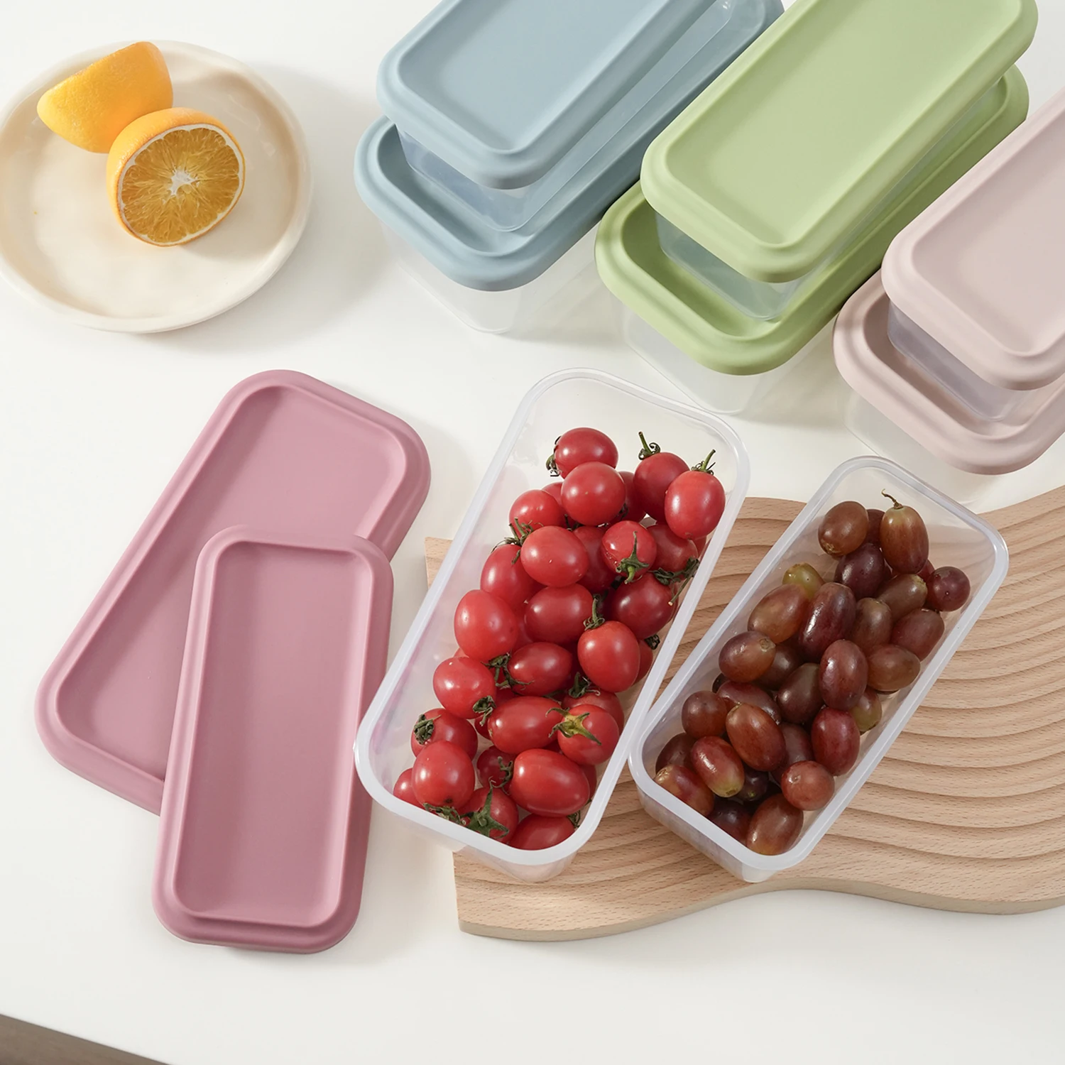 Recipientes de silicona para comida infantil tipo bento rectangular - imagen 5