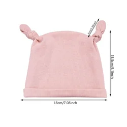 Turbante acanalado para bebé – Gorro suave de algodón para recién nacido