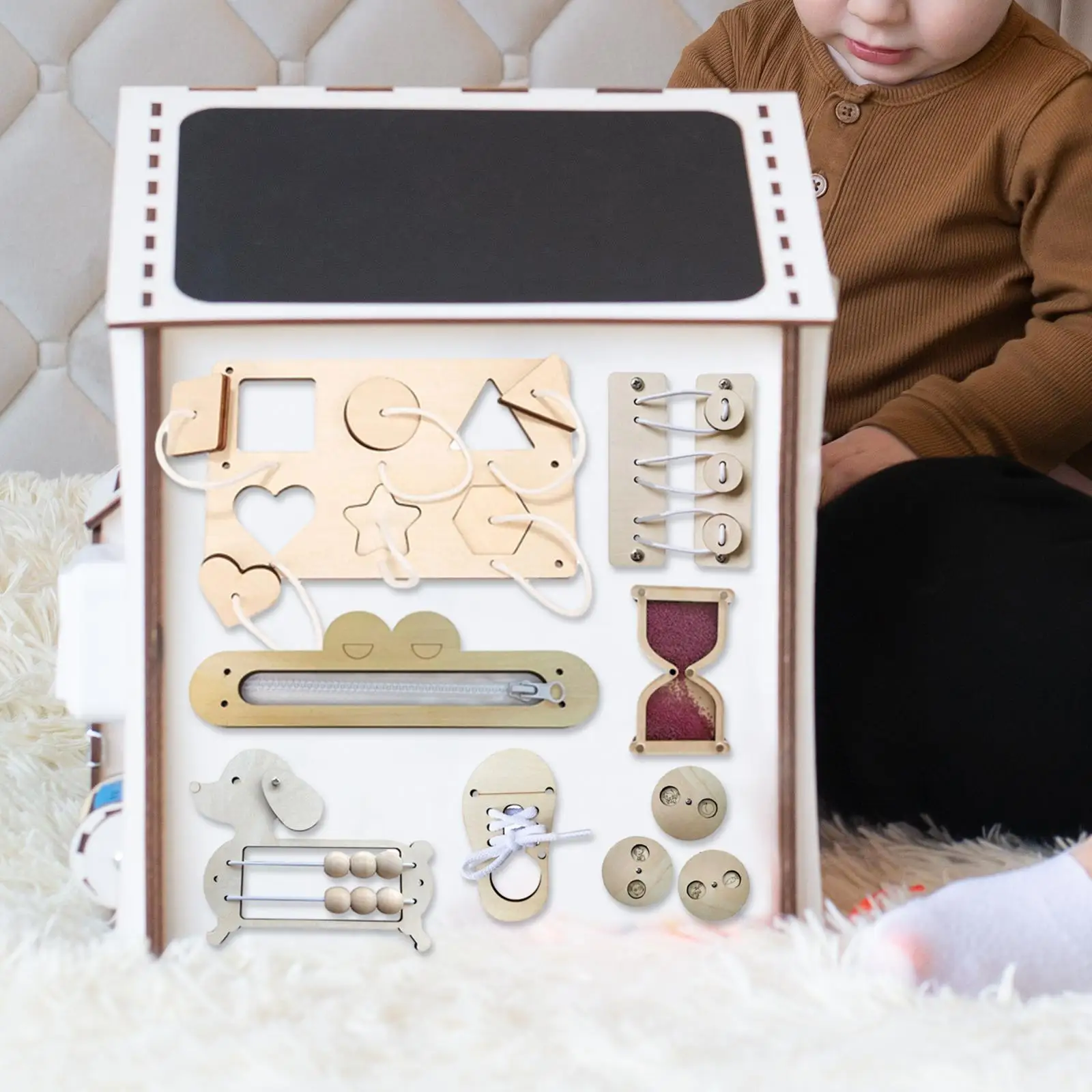 Tablero Montessori sensorial de emparejamiento para niños preescolares - imagen 3