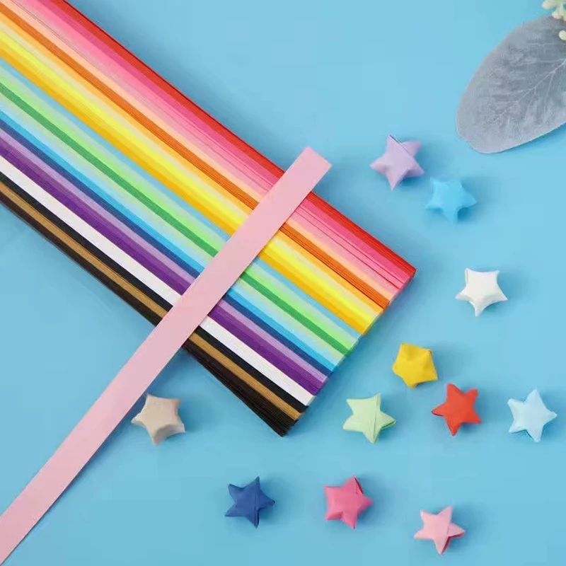 Papel origami de estrellas arcoíris doble cara ZYF - imagen 3