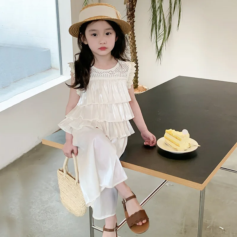 Conjunto verano niña sin mangas - Top y pants 2 piezas - imagen 3