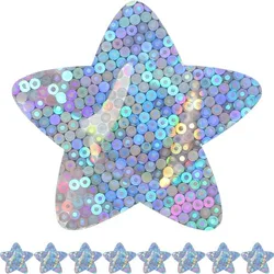 Tiritas adhesivas holográficas en forma de estrella para niños