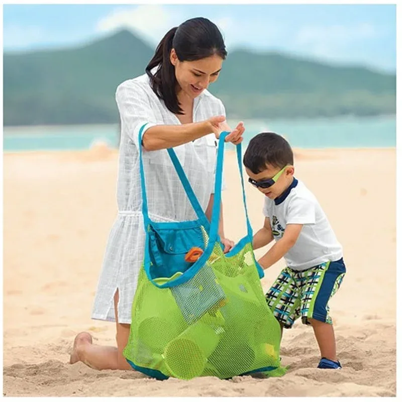 Bolsa de playa malla infantil, portátil y resistente - imagen 4