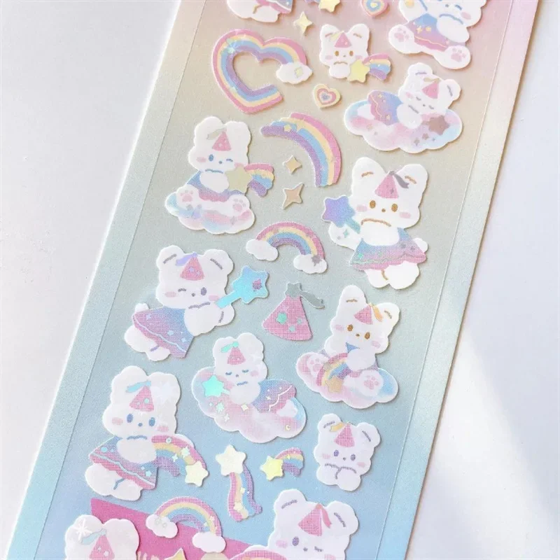 Ejemplo de uso en un álbum de recortes con colores pastel