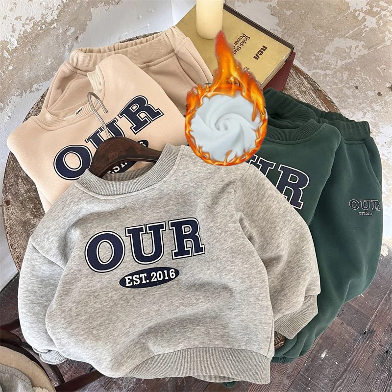 Conjunto infantil de lana, tops y pantalones